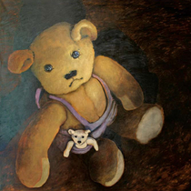 „Bär mit Bär“ Dean Hills 2009, Öl auf Leinwand, 230 x 230 cm